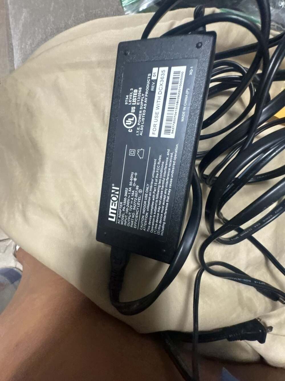 LITEON PA-1500-3M02 12V 4.16A AC Adapter Power Supply